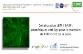 Collaboration LBTI / BASF : cosmétiques anti-âge pour le maintien · 2018-10-24 · Debret et al, 2010 Traitement des cellules cutis laxa Réactivation de la synthèse des fibres