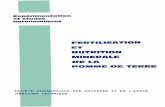 Fertilisation et nutrition minérale de la pomme de terrehorizon.documentation.ird.fr/exl-doc/pleins_textes/... · 2016-03-15 · rotation triennale de type pomme de terre - blé