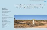 Les relictes forestières de la falaise de Banfora : les ...bft.cirad.fr/pdf/res308.pdf · nicoles d’Afrique de l’Ouest. Au Burkina Faso, la fragmentation grandissante des paysages