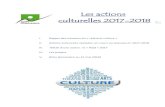 Les actions culturelles 2017-2018 - ac-strasbourg.fr€¦ · Janvier / Mars : 2018 : Sondage « La lecture et vous ». 34 questions posées par le CDI. Public : l’ensemble de la