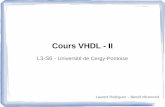 Cours VHDL - II · Assemblage de composants ... Ce sont des circuits intégrés programmables (ou plutôt reconfigurables) plusieurs fois et de plus en plus dynamiquement! Ils permettent