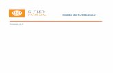 S-Filer Portal, Guide de l'utilisateur, Version 4 · Assurez-vous de sélectionner le bon domaine dans le champ domaine, celui reçu et indiqué en caractère gras du courriel reçu.