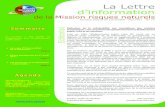 La Lettre d’information - Mission Risques Naturels€¦ · Lettre d’information de la Mission risques naturels 3 Numéro spécial EP Loire/MRN premier pas, mais il appartient