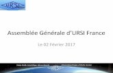 Assemlée Générale d’URSI Franeursi-france.telecom-paristech.fr/fileadmin/documents/pdf/...a CV and a statement regarding their vision and objectives for URSI On 18 April 2017