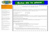 ace - Municipalité de Saint-Benoît-Labre · Vol. 24 Page #4 3 RAPPORT DU MAIRE 2015 (suite) Étudier la possibilité de desservir (avec réseau d’aqueduc et d’égout) un nouveau