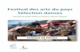 Festival des arts du pays Sélection danses · 2019-07-18 · Initié tous les deux ans ouvernement de la Nouvellepar le g - Calédonie en partenariat avec les provinces, les aires
