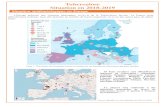 Tuberculose Situation en 2018-2019 - GDS19 · Tuberculose Situation en 2018-2019 Situation épidémiologique en France En 2018 en France, 123 nouveaux foyers ont été recensés soit