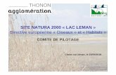 SITE NATURA 2000 « LAC LEMAN » Directive européenne « … · 2018-07-06 · SITE NATURA 2000 « LAC LEMAN » Directive européenne « Oiseaux » et « Habitats » COMITE DE PILOTAGE.