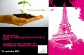 Programme Pour un hébergement durable à Paris Premières ...pro.parisinfo.com/content/download/103303/10952654/version/1/file… · Présentation du programme « Pour un hébergement