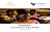 GUINEE: LA LOI ET LES MGF · 2020-01-17 · 3 La principale législation régissant actuellement les MGF en Guinée est la loi n°2016/059/AN (Code pénal 2016)2 dans laquelle les