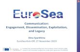 Communication: Engagement, Dissemination, Exploitation ... · Engagement, Dissemination, Exploitation, and Legacy Dina Eparkhina EuroSea Kick-Off, 27 November 2019 EuroSea has received