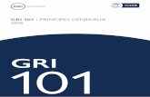 GRI 101 : PRINCIPES GÉNÉRAUX 2016 · 2019-03-08 · 6 GRI 101 : Principes généraux 2016 GRI˜302˜: Énergie 2016 11 Élément d’information˜302-4 Réduction de la consommation