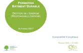 FORMATION BÂTIMENT DURABLE - Bruxelles Environnement · prévision des consommations N Rechercher et mettre en évidence de consommations d'énergie anormales ... Signature énergétique