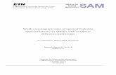 Weak convergence rates of spectral Galerkin approximations for … · 2014-08-13 · Strong convergence rates for (temporal, spatial, and noise) numerical approxi-mations of semilinear