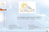 Chauffage solaire SolisConfort · 2019-02-19 · rt-if Chauffage solaire SolisConfort 12/11/2015 Chauffage solaire thermique La société • Fabriquant de chauffage solaire pour