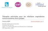 Thérapies antivirales pour les infections respiratoires ... · GS Naik, MG Tyagi , J Clin Exp Hepatol 2012;2:42–54 Gross AE et al. Annals of Pharmacotherapy 2015; 49(10) 1125–1135
