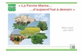 « La Ferme Marne …d’aujourd’hui à demain · Source « Effectifs PA » : CEM 2008 Colza Betterave Poids (ha) des « CULTURES ENERGETIQUES » Protéagineux 10 300 2% Oléagineux