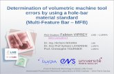 Determination of volumetric machine tool errors by using a ... · Introduction : Volumetric accuracy 5-axis machine tool (Mikron UCP710 at LURPA) Kinematic Architecture Rotary Table