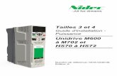 Unidrive M600 à M702 et HS70 à HS72...Guide d’installation - Puissance de l’Unidrive M/HS Tailles 3 et 4 7 Édition : 6 Ces produits sont conformes à la Directive ROHS (Res