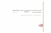 Bulletin du Conseil communal Lausanne · Séance No 13 du 12 mars 2013 re– 1 partie 478 Ordre du jour A. OPERATIONS PRELIMINAIRES 1. Prestation de serment de M. Johan Pain (La Gauche),