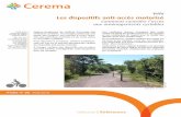 Fiche vélo n°36 - Les dispositifs anti-accès motorisévendee.ffvelo.fr/documents/CEREMA_BARRIERES_ FICHE_36 (1).pdf · voirie et des espaces publics dispose que les bornes et poteaux