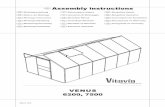 EN Assembly instructions - HORNBACH...location: Drill through both the profile at the base of the greenhouse and the steel base, and connect them with nuts and bolts.) If you would