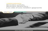 Direction achats, Direction financière : Les clés d’une relation …oveus.fr/wp-content/uploads/2016/05/01.Conference_OVEUS... · 2018-02-14 · CONFÉRENCE Direction achats,