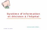 Système d’information et décision à l’hôpitallertim.timone.univ-mrs.fr/Ecoles/infoSante/2005/supports... · 2015-10-08 · Louis OMNES – Corte – juillet 2005 Gestion des