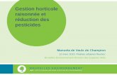 Gestion horticole raisonnée et réduction des pesticidesapisbruocsella.be/sites/default/files/files/articles/4... · 2015-06-30 · physique responsable des achats, de la gestion