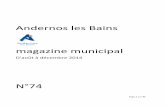 Andernos les Bains magazine municipal · magazine) Jean-Yves ROSAZZA, Maire d'Andernos-les-Bains Les membres du Conseil municipal, ont le plaisir de vous inviter à la cérémonie