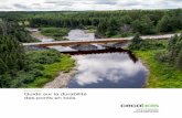 Guide sur la durabilité des ponts en bois - Cecobois...des ponts en bois au Québec. On y présente les facteurs influençant la durabilité des ponts en bois, tout en propo-sant