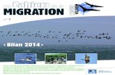 Les Cahiers de la Migration 2014 - biolovision.net...Les Cahiers de la Migration 2014 2 Voici le « cru 2014 » des Cahiers de la migration. C’est un peu un migrateur tardif, mais