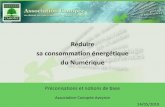 Réduire sa consommation énergétique du Numérique · La transition numérique est en outre souvent considérée comme un moyen de réduire la consommation d’énergie dans un