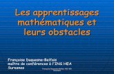 Les apprentissages mathématiques et leurs obstacles - Vidéos de CAP'tv La … · 2019-01-22 · Françoise Duquesne-Belfais INS HEA Suresnes Comprendre la logique du système numérique
