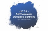 UE 7.4 - Méthodologie d’analyse d’articlesl.georges.free.fr/wp-content/CM41.pdf · 2019-10-04 · La puissance d’une étude Pou oteni un ésultat statistiuement signifiatif