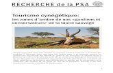 Protection Suisse des Animaux PSA; Recherche Tourisme … · 2014-02-13 · PROTECTION SUISSE DES ANIMAUX PSA RECHERCHE TOURISME CYNÉGÉTIQUE Rien qu'en Allemagne, on trouve une