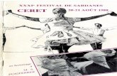 XXXJe FESTIVAL DE SARDANES CERETmusic-ceret.com/ged/pdf/0901_031.pdf · 2011-02-24 · CERET 20-21 AOÛT 1988 . Le « Foment de la Sardana » de Céret présente son XXXIe FESTIVAL
