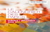 LE CALENDRIER DES PARCS - Seine-Saint-Denis Tourisme · 2018-09-24 · Pour les tout-petits, pour les amou-reux de la nature, de la culture, du sport et des loisirs, le Département
