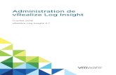 Administration de vRealize Log Insight - vRealize Log Insight 4 ... ... Au cours de la mise أ  niveau,