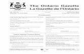 Ontario Gazette Volume 142 Issue 24, La Gazette de l'Ontario … · 2016-03-30 · Canada et de ses autres royaumes et territoires, Chef du Commonwealth, Défenseur de la Foi. PROCLAMATION