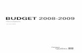 Budget 2008-2009 - Plan budgétaire€¦ · 2011-2012 (1) Incluant les augmentations de l’enveloppe de dépenses pour l’enseignement supérieur nécessaires pour assurer le maintien