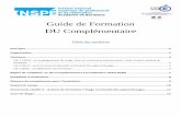 Guide de Formation DU Complémentaire - inspe-bordeaux.fr · Les documents relatifs à ce stage sont en fin de guide. 6 UE 3 (48h): compléments de formation Analyse d’une situation