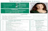 Solenn Mariani Lewis - Freemovifax.free.fr/cv/marianicv.pdf · 2020-03-03 · FORMATION Solenn Mariani Lewis solenn.mariani@gmail.com + 33 6 29 67 36 35 1m74 / 5’7 Studio-Théâtre