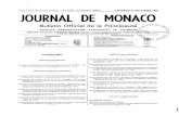 Le Numéro JOURNAL DE MONACO · CENT VINGT NEUVIEME ANNEE -- No 6.741 - Le Numéro 4.60 1 VENDREDI 5 DECEMBRE 1986 JOURNAL DE MONACO Bulletin Officiel de la Principauté ... INSERTIONS