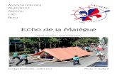 Echo de la Malègue¨gue_2.pdf · ASSOCIATION DES ANCIENS ET AMIS DU LAC- BLEU Echo de la Malègue (2ème numéro – novembre 2012) Cortège des Ecoles – juillet 2012 Photo: Y.