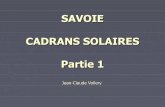 SAVOIE CADRANS SOLAIRES Partie 1 - Freemichel.lalos.free.fr/cadrans_solaires/autres_depts/savoie/jcv/JCV-diapo1.pdfCADRAN SOLAIRE EN SAVOIE… Au pays de l’art baroque, les églises