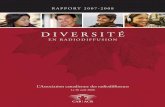 Annexe A - Pratiques exemplaires en matière de diversité à ... · La sixième partie du Rapport renseigne sur plusieurs autres projets en matière de diversité qui sont actuellement