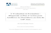 L’Evaluation en Formation : Diagnostic et Plan d’Action ...memorandum-ipfa13.wifeo.com/documents/Memoire-JP-Fraisse.pdf · conseils aussi bien en rapport avec mon stage qu‘en