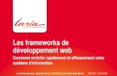 Les frameworks de développement web- 3 PLAN 1. Présentation des frameworks web MVC 2. Retour d'expérience sur Ruby on Rails / OSC 3. Retour d'expérience sur Symfony / CONFACT 4.