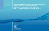 2020 MéMoranduM relatif à la protection des cours …...MéMoranduM relatif à la protection des cours d’eau européens destiné à garantir la qualité de la production d’eau